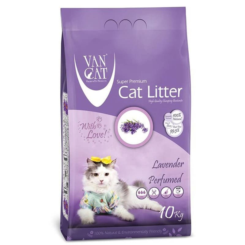 Van Cat Compact kaķu smiltis cementējošas ar lavandas aromātu 10 kg